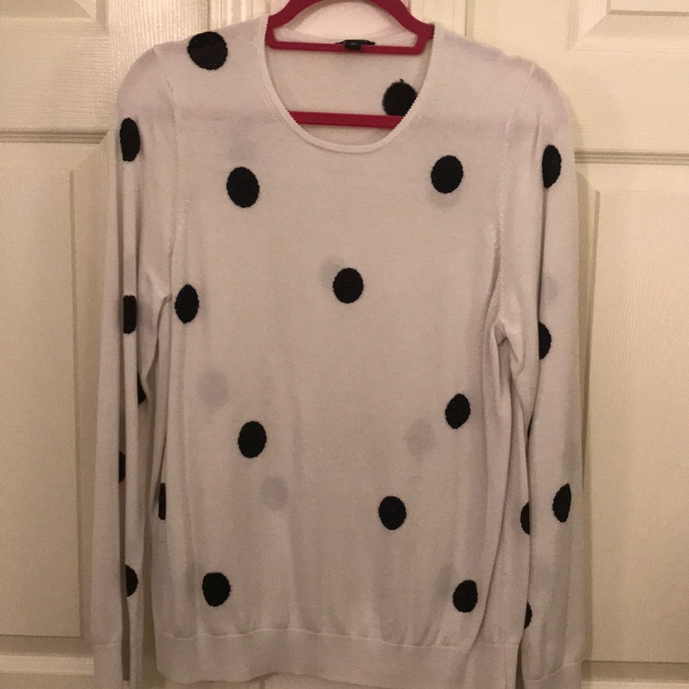 Ann Taylor Polka Dot Sweater Size Xl